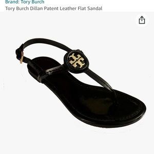 Tory Burch soft patent leather sandals